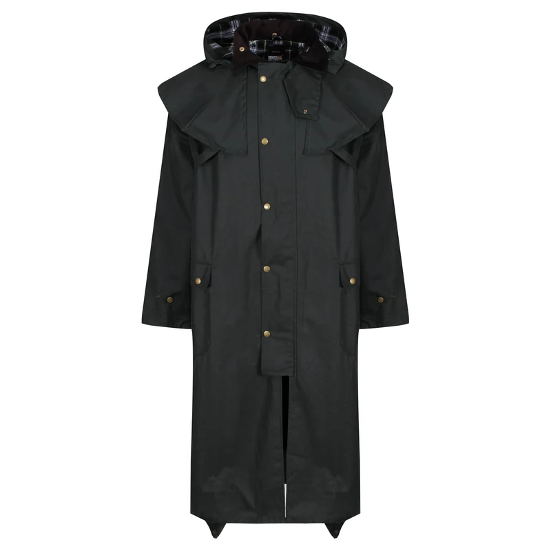 Regatta Professional Mens Cranbrook Longline Lightweight Wax Jacket - Perfect for Outdoors, Walking, Hiking & Camping