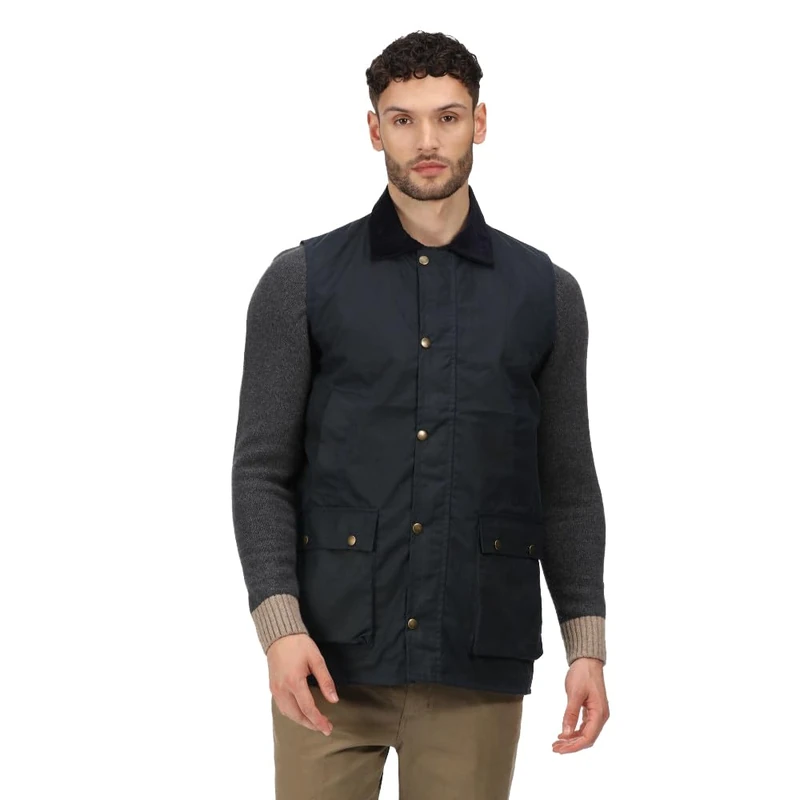 Regatta Professional Mens Banbury Wax Bodywarmer - Perfect for Outdoors, Walking, Hiking & Camping