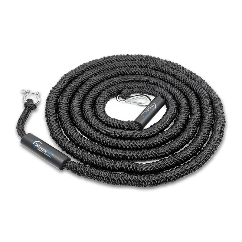 AnchorMate Bungee Line 14-50 Ft| Boat Bungee Dock Lines for Boats, PWCs & Kayaks | Absorbs Shock from Swells & Wind, Prevents Anchor Dislodging | Perfect for Anchoring, Mooring & Tethering