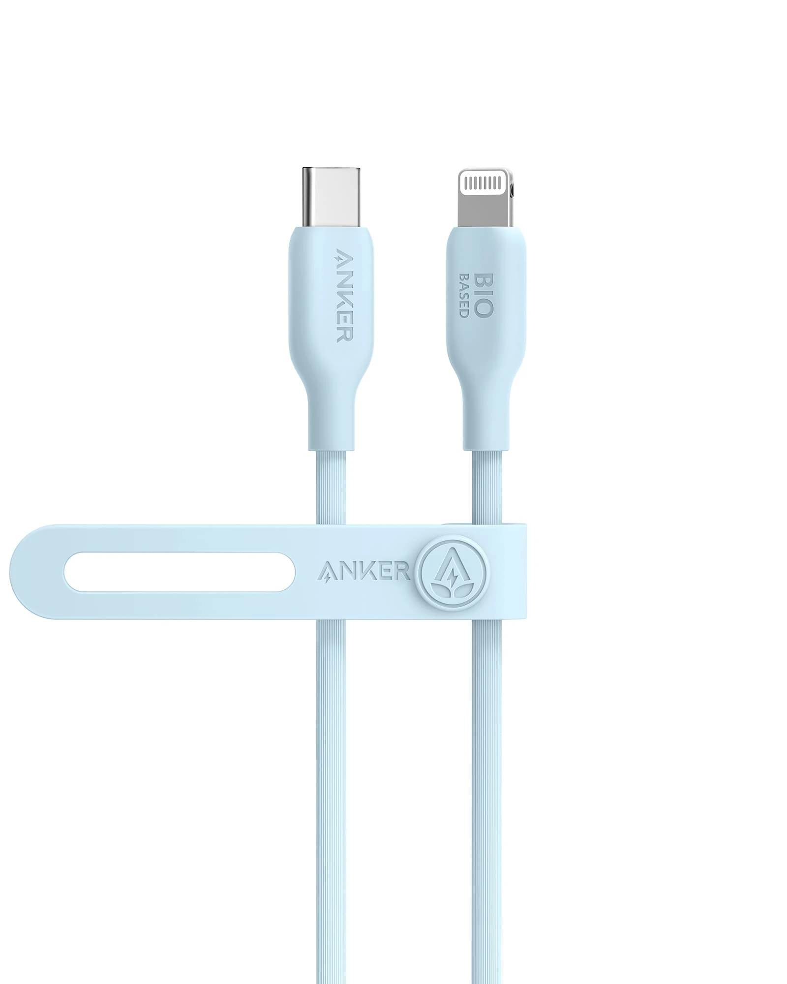 Anker USB-C to Lightning Cable, 541 Cable (Misty Blue, 3ft), MFi Certified, Bio-Based Fast Charging Cable for iPhone 14 14pro 14pro Max 13 13 Pro 12 11 X XS XR 8 Plus (Charger Not Included)