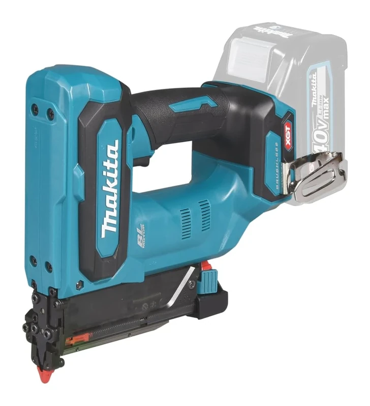 Makita PT001GZ Cordless Pen Nailer 40 V Max. (Without Battery, Without Charger), Petrol/Black