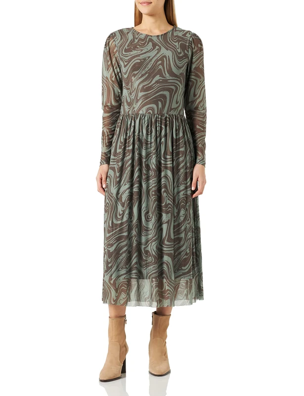 SOYACONCEPT Women's Sc-Alda 28 Dress, Moss Green Combination, XS - Image 1
