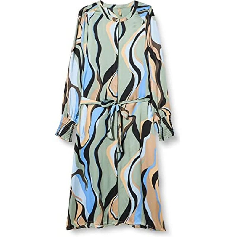 SOYACONCEPT Women's Sc-Jamilla 3 Dress - Light Blue Combi, S