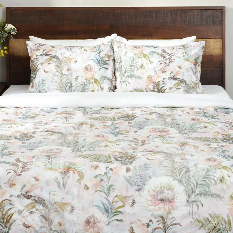 Deco Mex 100% cotton, printed model, pink, multicoloured, 200 x 220 cm