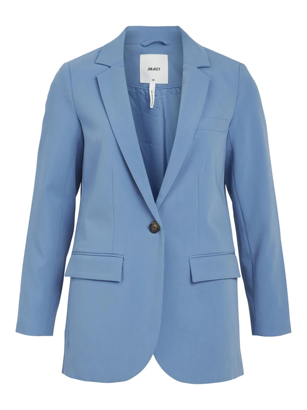 Object Women's Objsigrid L/S Blazer Noos, Marine Blue, 14 - Image 1