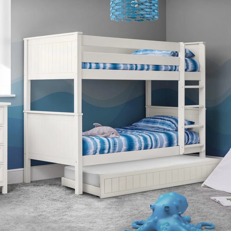 Julian Bowen Maine Bunk Bed, Surf White, Single (MAI116)