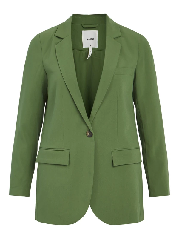 Object Women's Objsigrid L/S Blazer Noos, Artichoke Green, 14