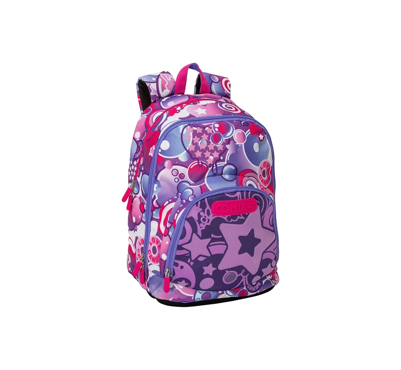 Panini School Backpack - With Organized Interior - Bubbles Girl - Comix Bright - Image 1