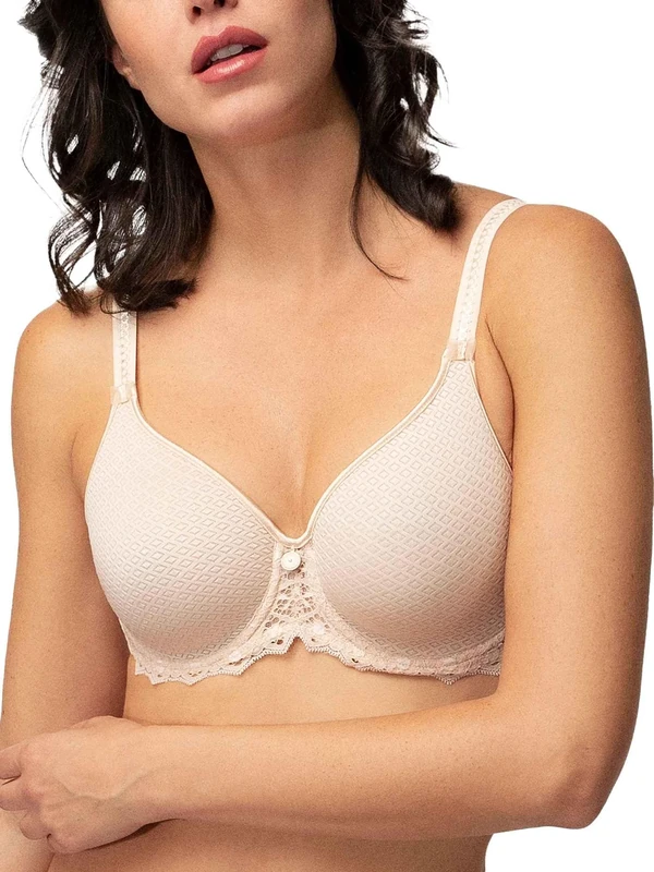 Empreinte Cassiopee Spacer Underwired Bra (34E, Creamy Beige)