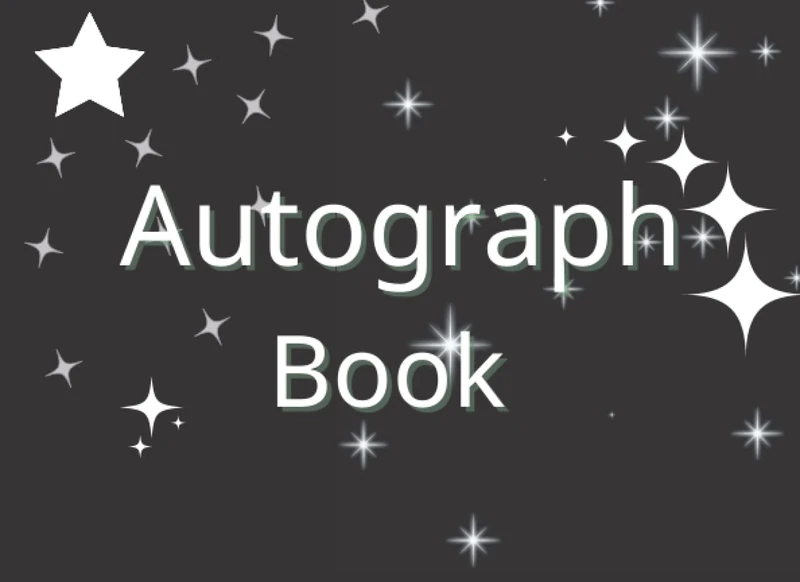 Autograph Book: Autograph book: Signatures Blank Scrapbook, Blank Unlined Keepsake Memory Book, Favorite Sport Stars , Cartoon , Celebrities, Friends ... 8.25 * 6 inches ( Memorabilia Album Gift )