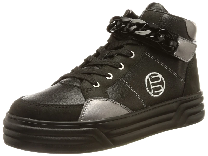 BAGATT Women's Blu Boots Cold Lining, Black Metallics, 8 UK