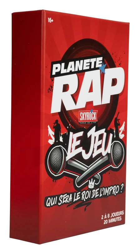 Topi Games | Planet Rap | Musical and Creative Board Game | French Rap Freestyle Improvisation | 2 to 8 Players | 20 Min | Battle Rap & | Party Game | Gift Idea For Ages 16 | VF - Image 1