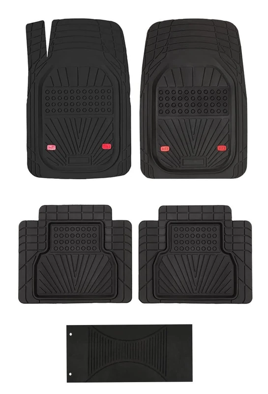BREMER SITZBEZÜGE 5-piece all-season floor mats, non-slip rubber mats, suitable for Nissan Ariya car, truck, bus, SUV or motorhome, caravan accessories