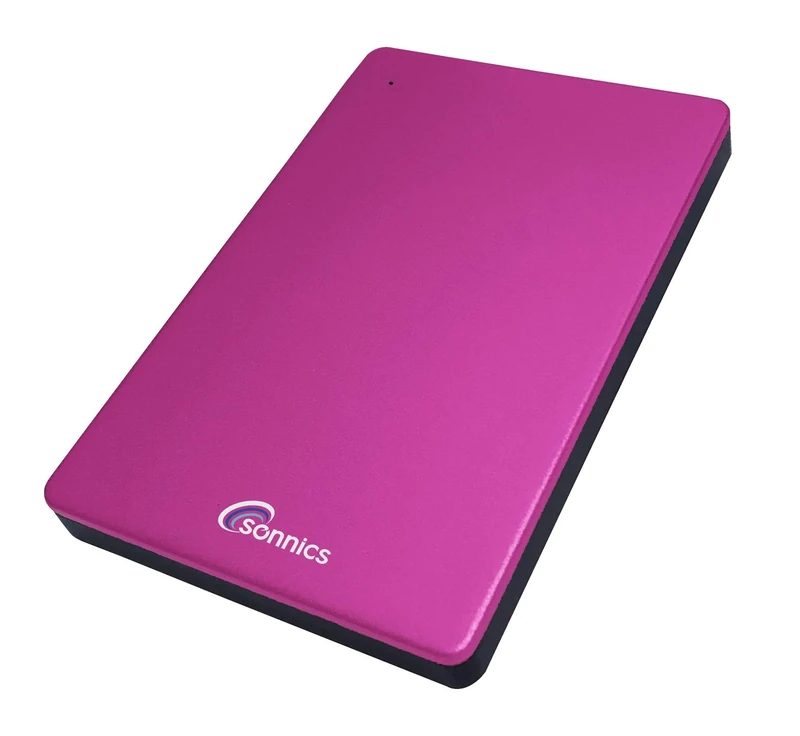Sonnics 1TB Pink External Portable Hard drive type C USB 3.1 Compatible with Windows PC, Mac, Smart tv, XBOX ONE & PS4