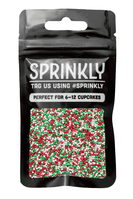 SPRINKLY - Matt 100's & 1000's - Red, White & Green - 30g
