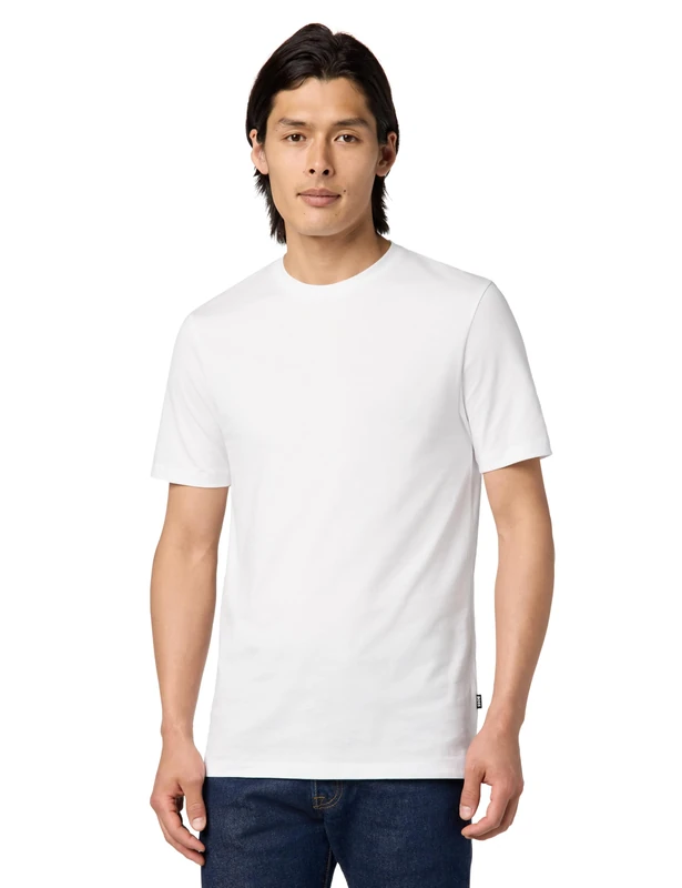 Hugo Boss Men's Tiburt Short Sleeve Crewneck T-Shirt, White/White, XXL