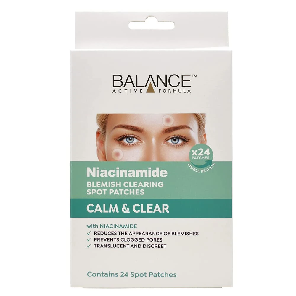 Balance Active Formula Niacinamide Spot Patches - Formulated with Niacinamide and Salicylic Acid. Reduce the Appearance of Blemishes and Redness. Target Breakouts.