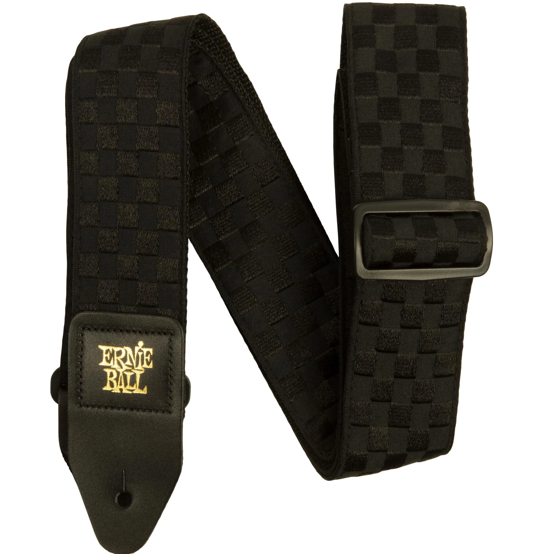 Ernie Ball Black Checkers Jacquard Guitar Strap