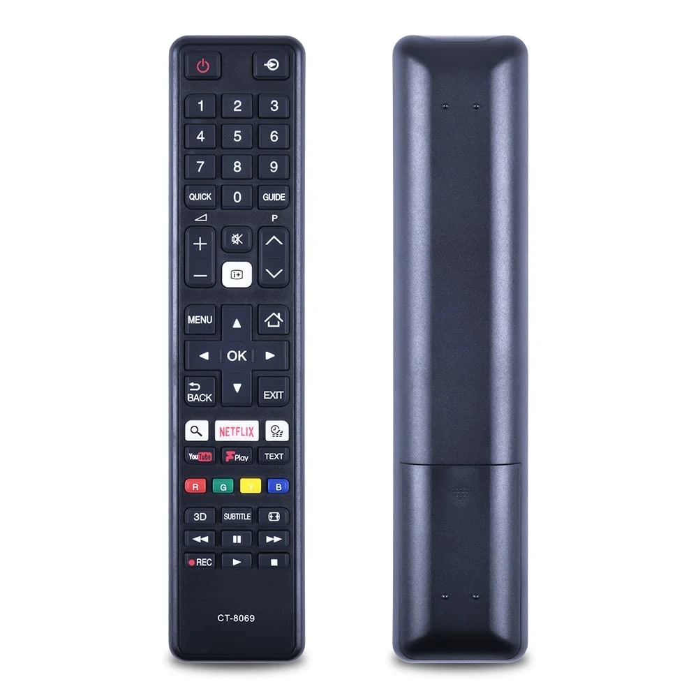 GOUYESHO CT-8069 New Replacement for Toshiba TV Remote Control Fit for Toshiba Smart TV 24SW763DB 24W3753DB 32D3653DB 32L3753DB 40L3653DB 43L3653DB 49U6663DB 49U6763DB 55L3753DB