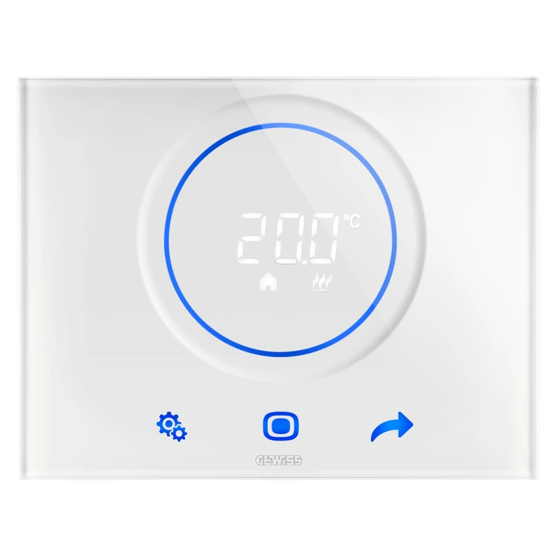 Gewiss Thermo Ice Wi-Fi Wall Thermostat - White Chorus - Image 1