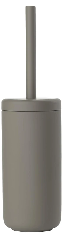 Zone Denmark - Ume Toilet Brush - 10 x 38.5 cm - Stoneware - Elegant Japanese Design - Internal Drainage Cup - Taupe - Image 1