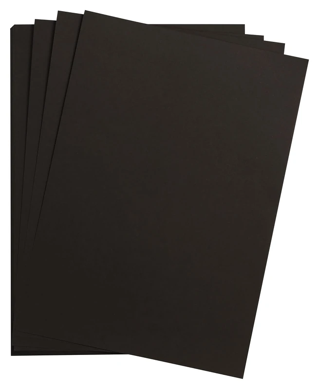 Clairefontaine 960072C - One Maya Paper Pack - 250 Sheets of Smooth Black Drawing Paper - A3 29.7x42 cm 120g - Ideal for Drawing and Creative Activities - Image 1