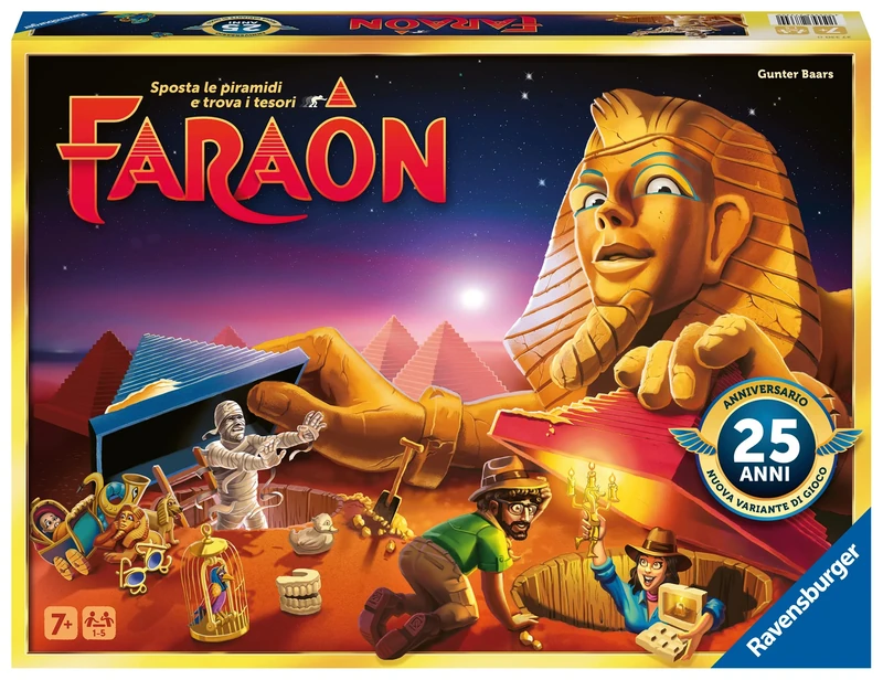 Ravensburger Faraon 25th Anniversary Board Game 1 to 5 Players Ideas 7+ Years