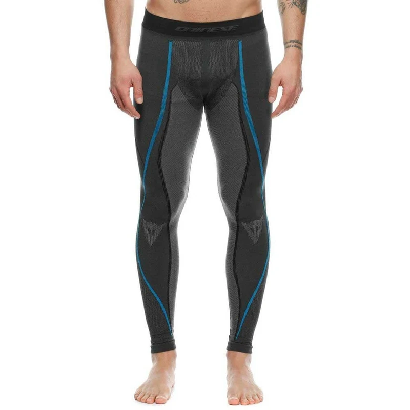 Dainese Dry Pants, Motorbike Base Layer Pants, Men, Black/Blue, XS/S