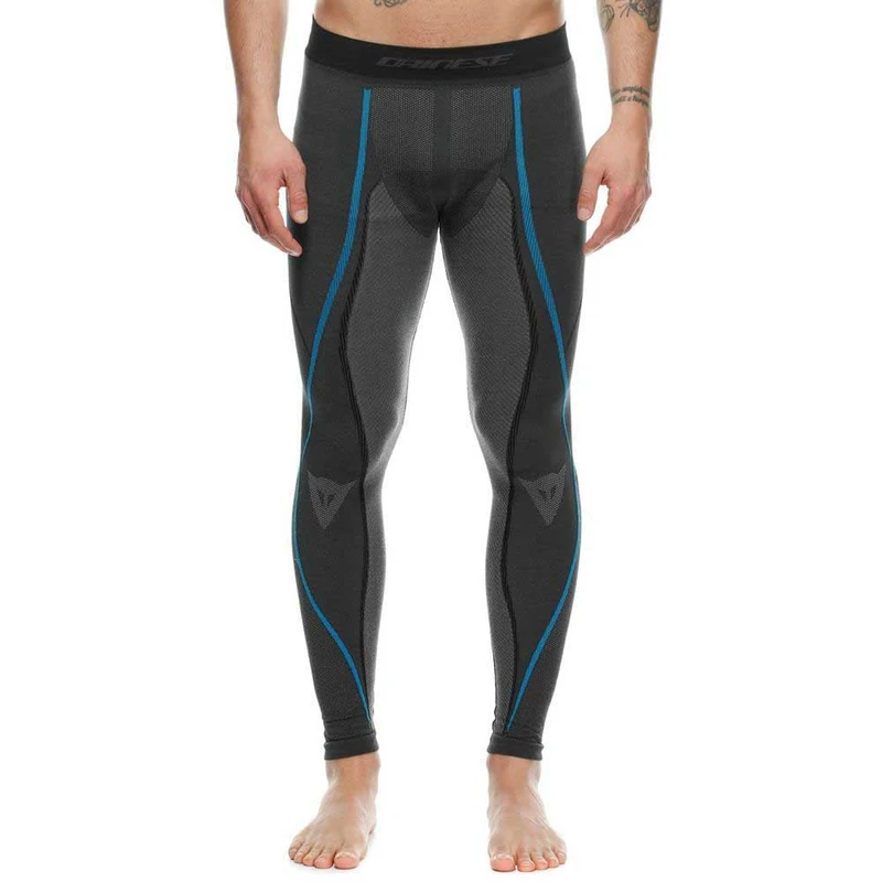 Dainese Men's Dry Pants Base Layer Bottom, Black/Blue, M