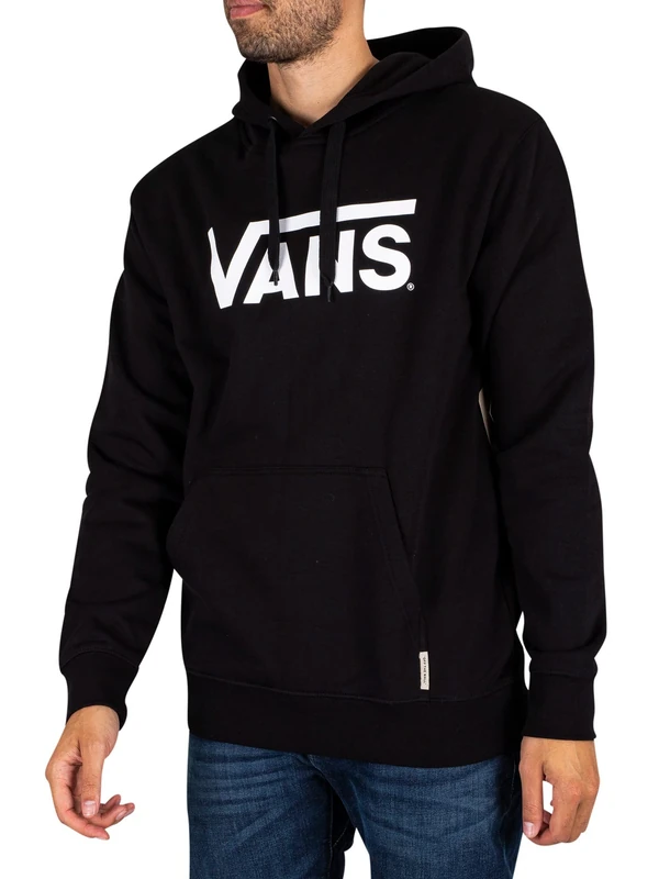 Vans Men's Hooded Sweatshirt Classic PO, Black, M