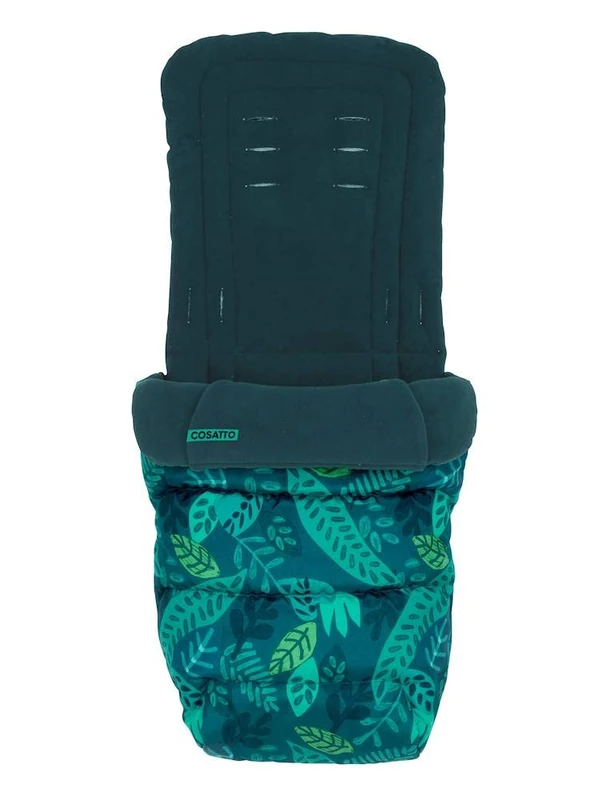 Cosatto Universal Footmuff – Cosy Toes, All Season Luxury Quilted Pram, Pushchair, Stroller Liner Liner, Washable, with Kangaroo Puch for Hands, Midnight Jungle