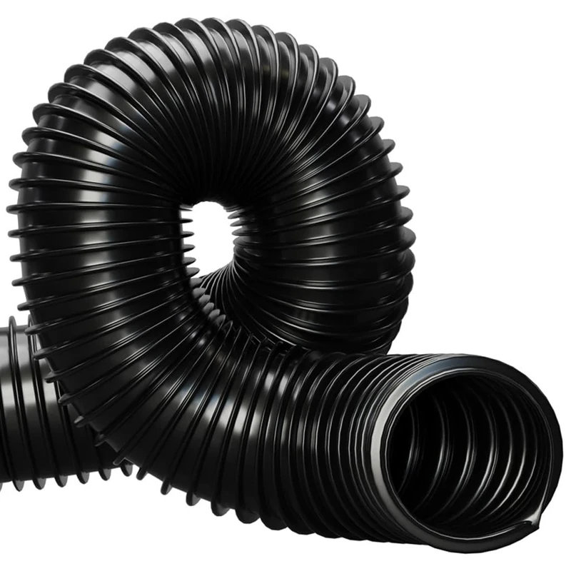 40mm Black Pond Corrugated Flexible Hose Pipe 16 Metre
