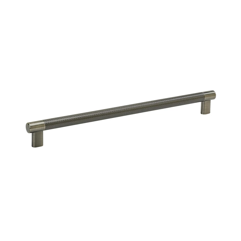 Amerock | Kitchen Cabinet Pull | Gunmetal | 12-5/8 in (320 mm) Center-to-Center | Bronx | 1 Pack | Furniture Hardware | Cabinet Handle | Bathroom Drawer Pull