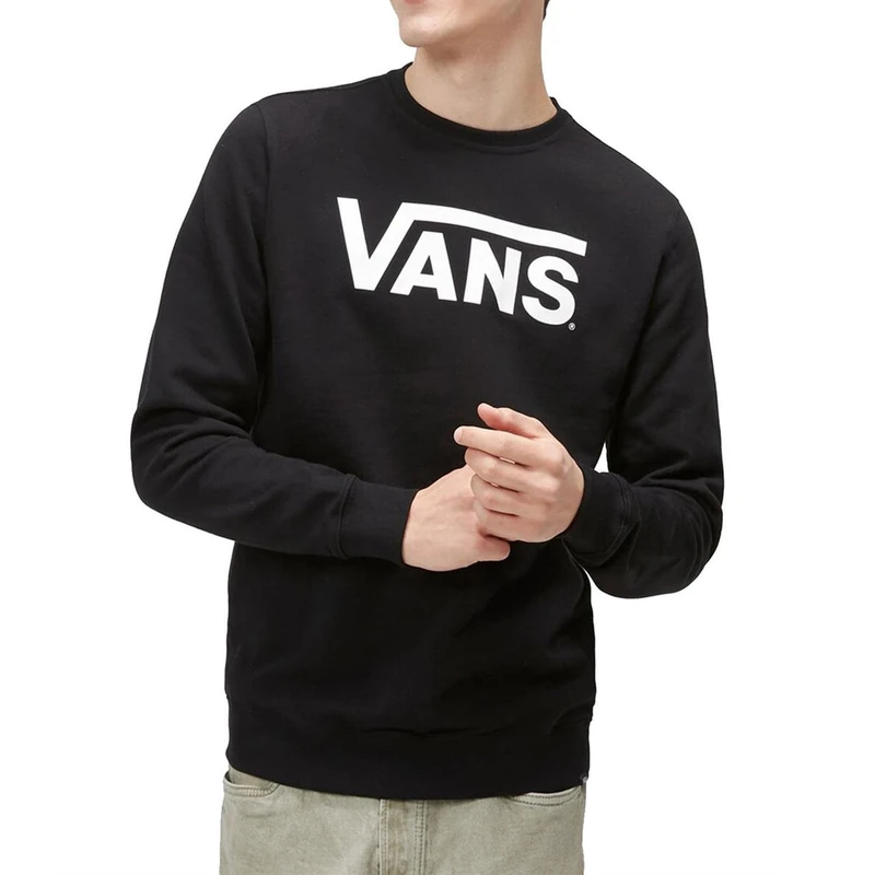 Vans Men's Sweatshirt Classic Crew, Black, XL