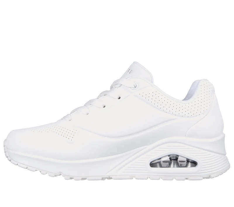 Skechers Womens Uno-Stand On Air Sneaker, W White, 5 UK
