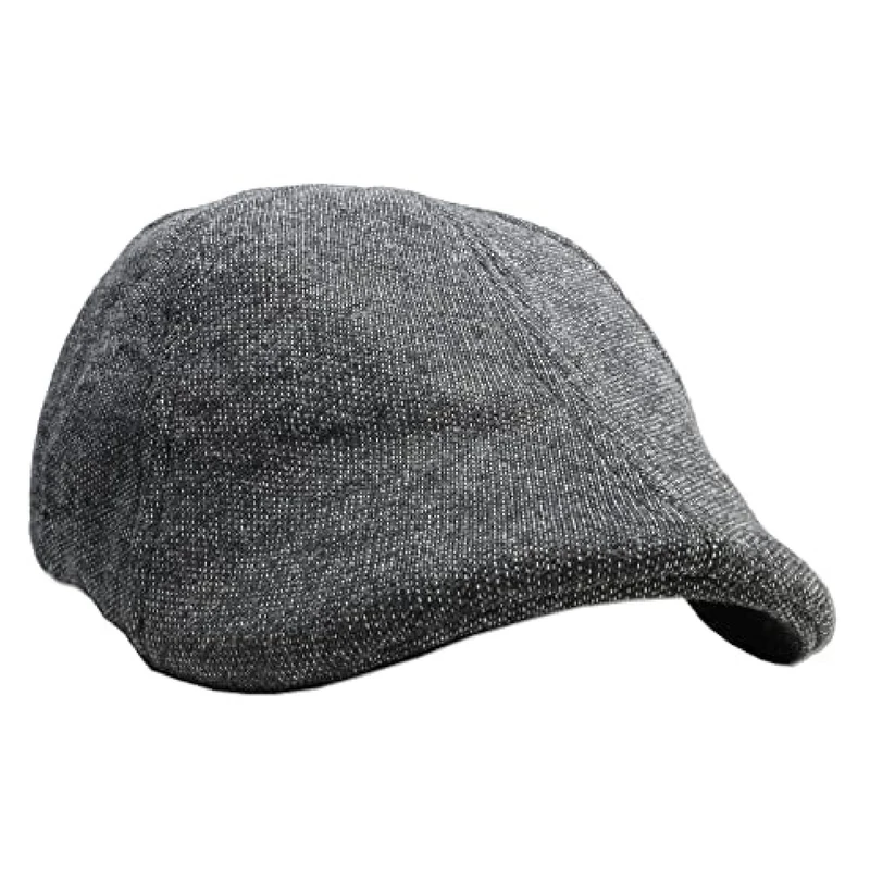 The Original Boston Scally Cap - The Scrapper Newsboy Flat Cap - 6 Panel Cotton Fitted Hat for Men - Charcoal, Charcoal, XL