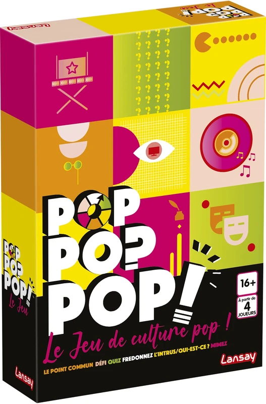 Lansay Pop Society 75070 Mood Game - Fun and User-friendly for Ages 16 and Above - 4 Players+ - Multi-Coloured - Perfect for Parties with Friends or Family - Dynamic and Fun Game - Image 1