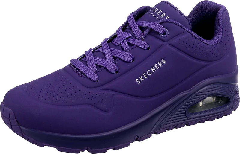 Skechers Womens Uno - Night Shades Sneaker, Pur, 6 UK Wide Purple
