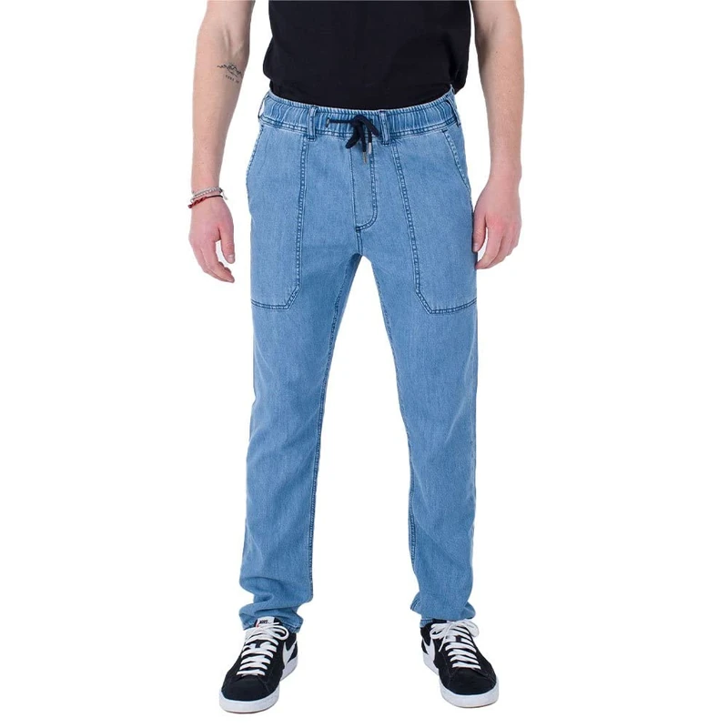 Hurley Men's M Oceancare Chambray Casual Pants, Denim22, 32 UK
