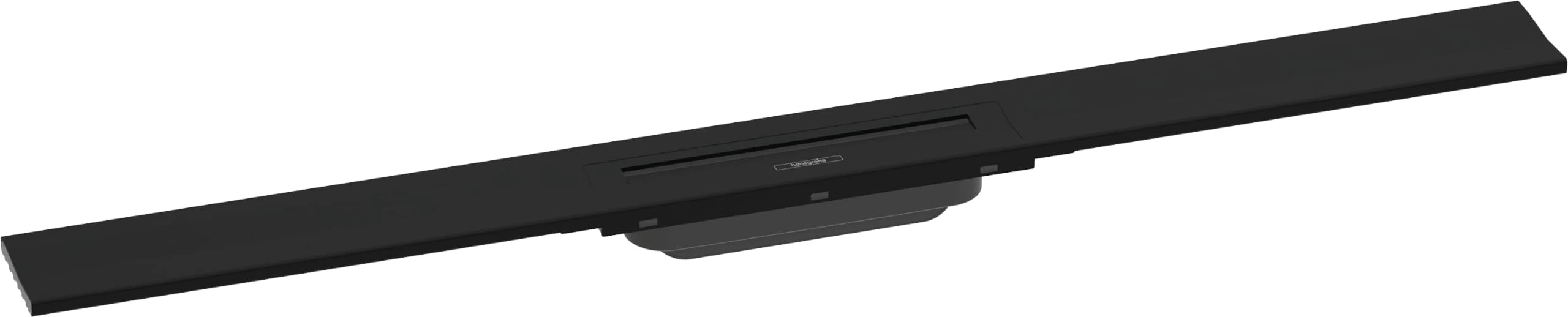 hansgrohe 56052670 RainDrain Flex Ready Set Shower Drain 900 Can be Shortened for Wall Mounting Matt Black Complete Channel, 90 cm