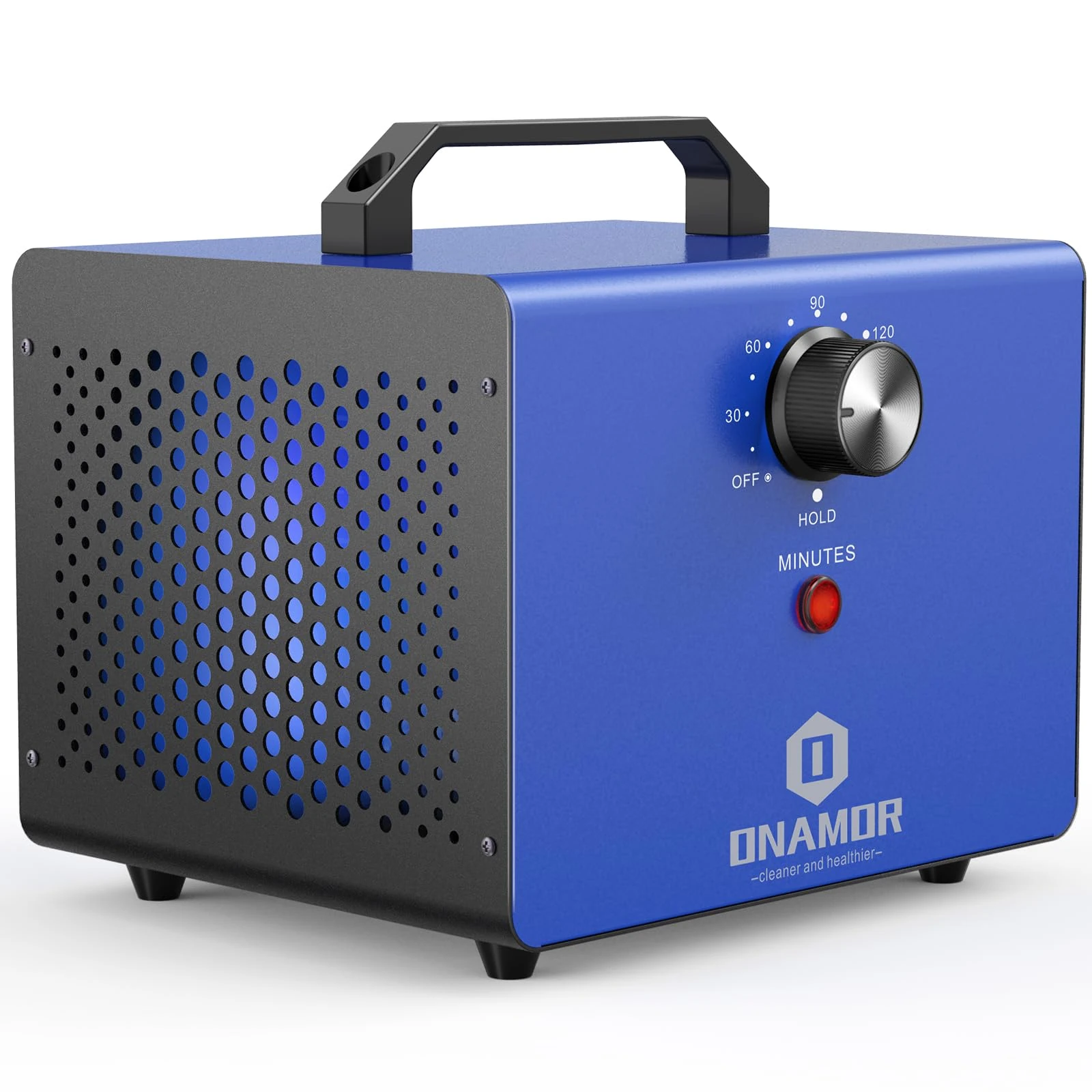 Ozone Generator 22000 mg/h - Ozone Machine Ionizer & O3 Deodorizer for Home, Basement, Smoke, and Pet Room. (Blue)