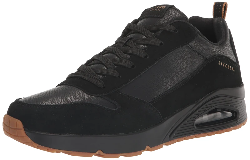 Skechers Men's Uno-Stacre Sneaker, BBK, 7.5 UK