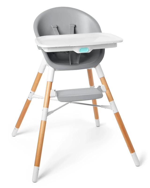 Skip Hop 4-in-1 Multi-Stage Highchair Lightweight and Easy to Clean, with Straps, Easily Convertible | Sleek and Space-Saving Innovative Design