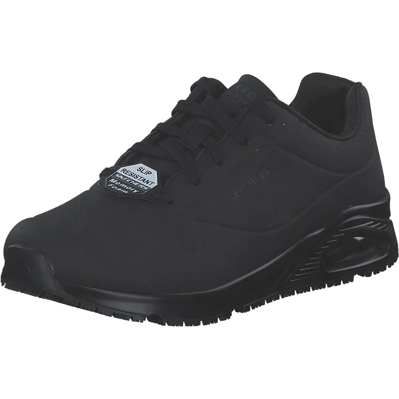 Skechers Men's UNO SR SUTAL Trainers, Black Synthetic, 12 UK