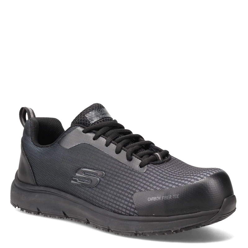 Skechers Men's Ulmus Trainer, Black/White, 6.5 UK