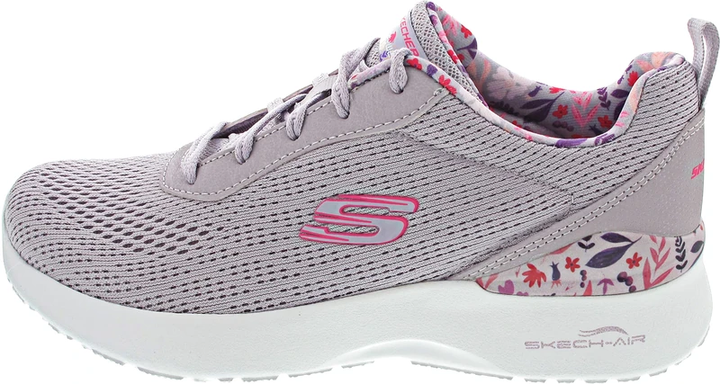 Skechers Women's Skech-Air Dynamight Laid Out Sneaker, Lavender Mesh/Multi Trim, 4.5 UK