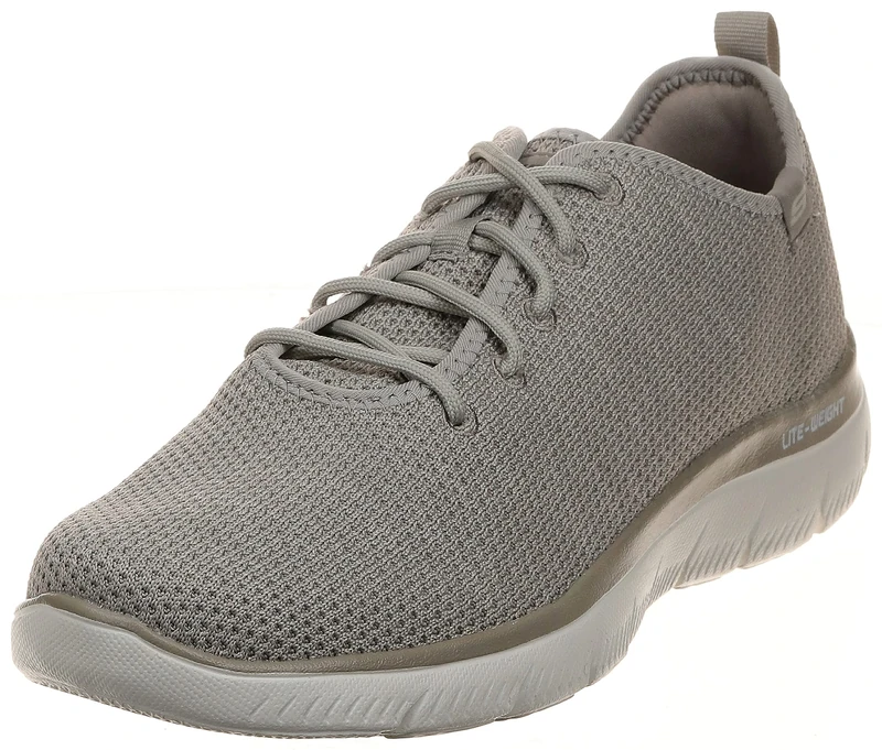 Skechers Men's Summits Doharis Trainers, Taupe Knit/Trim, 12 UK
