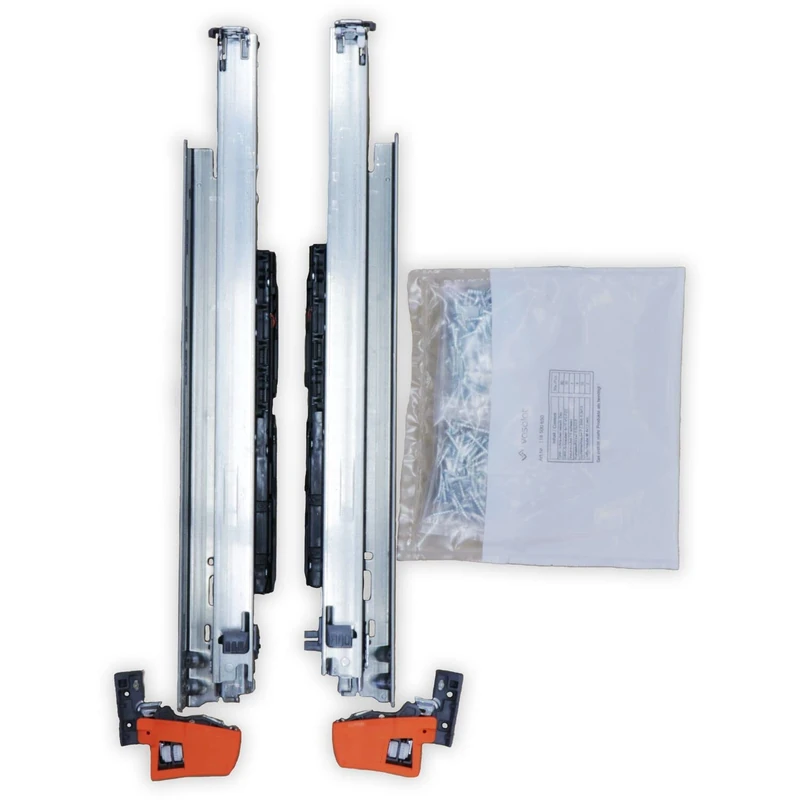Blum Movento Blumotion S 760H Drawer Runners 380 mm Full Extension 40 kg 1 Pair Including Coupling and Mounting Accessories Set