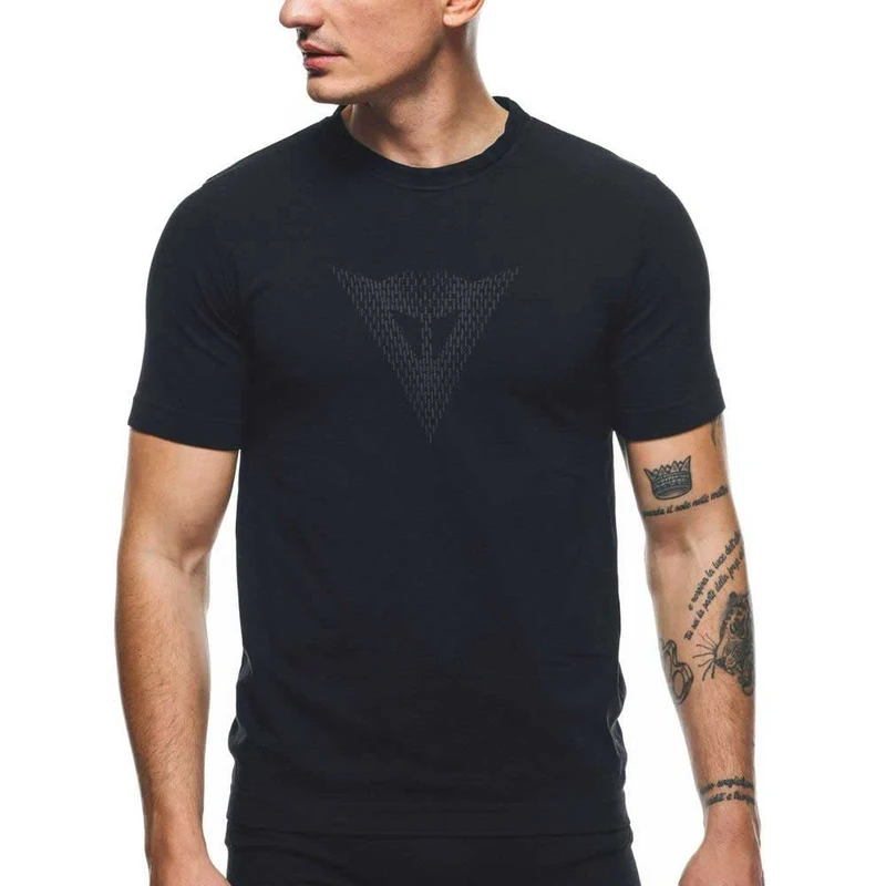 Dainese Men's Quick Dry Tee Base Layer Top, Black, XS/S