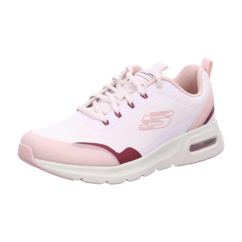 Skechers Women's 149945 LTPK Trainers, Light Pink Mesh/Burgundy Trim, 6 UK
